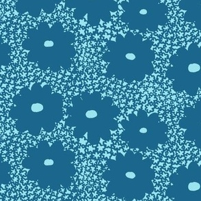 Light blue flower surface from surfacepatterndesignsonline