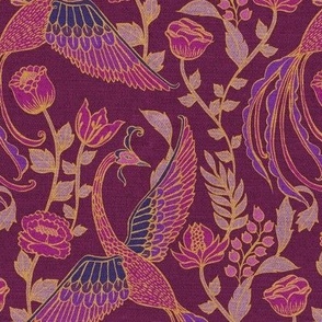 Phoenix Garden {Wine Purple}