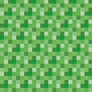 Mine Craft Checkered Green SMALL