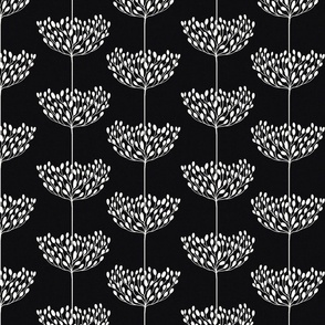 Floral Buds Coal Black_Iveta Abolina