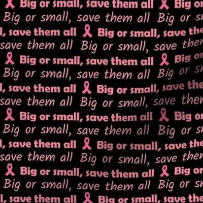 Breast Cancer Save Them All black