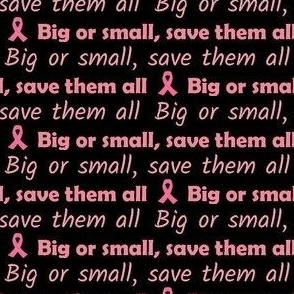 Breast Cancer Save Them All black