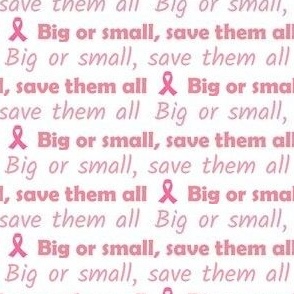 Save Them All Breast Cancer White
