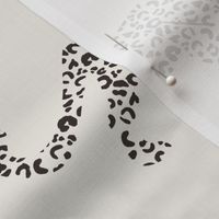 Leopard Parade - Chocolate Brown / Ivory - Large Scale