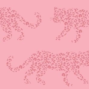 Leopard Parade - Flamingo / Candy Pink - Large Scale