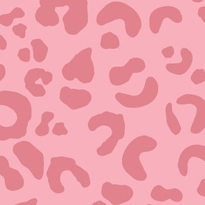 Leopard Spots - Flamingo / Candy Pink - Large Scale