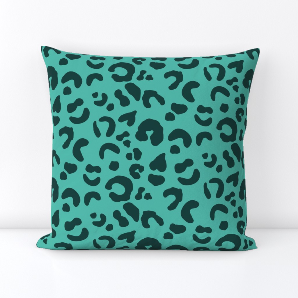 Leopard Spots - Botanical Green / Florida Keys - Large Scale