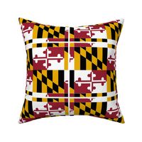 Maryland Flag with Short Border Repeat Pattern