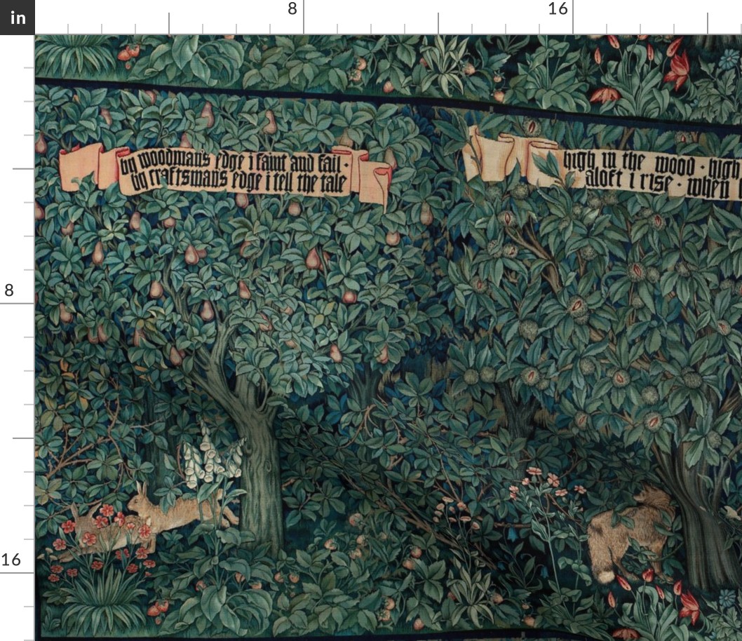 FOREST TAPESTRY - WILLIAM MORRIS AND JOHN DEARLY