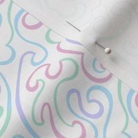 Swirly Curly Pastel Pattern