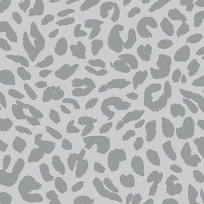 Leopard Monochromatic Gray