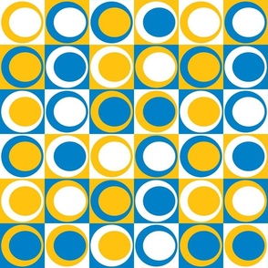 The Blue the Yellow and the White: Dot Party - Los Angeles Chargers - SMALL 