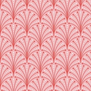 Art Deco Christmas - pink red white