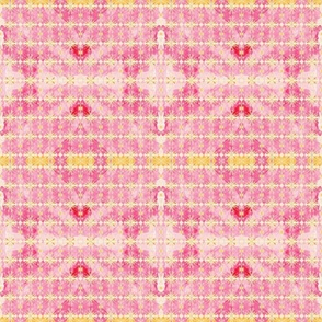 Pink and Yellow Mirrored Watercolor, Med Scale