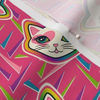 Yelena Rainbow Rave Cats (Pink) -Medium