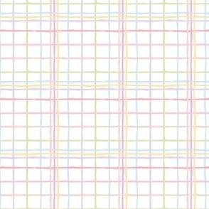 Simple pastel easter grid check traditional tartan design 