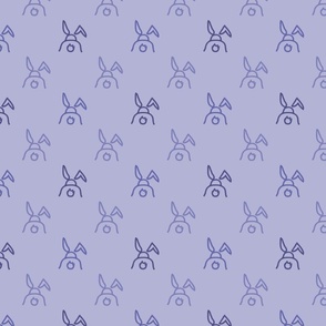 Little Easter Bunnys  in purple -small