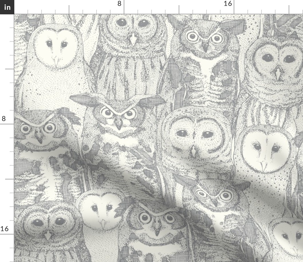 owls NC silver large