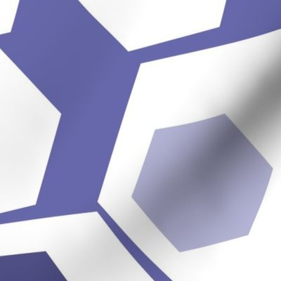 Hexagons in purple -xl