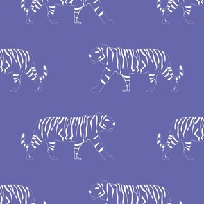 White Tigers on purple -xl