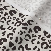 Leopard Spots - Chocolate Brown / Ivory - Small Scale