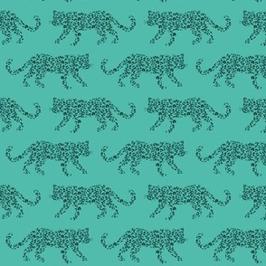 Leopard Parade - Botanical Green / Florida Keys - Small Scale