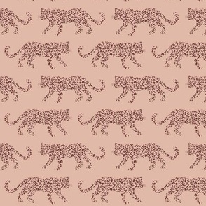 Leopard Parade - Villa Tan / Sable Red Brown - Small Scale