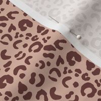 Leopard Spots - Villa Tan / Sable Red Brown - Small Scale