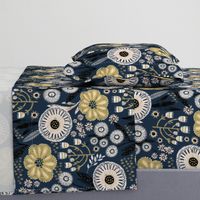 Midnight Blooms in Navy DH