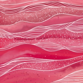 Ink Waves- Pink