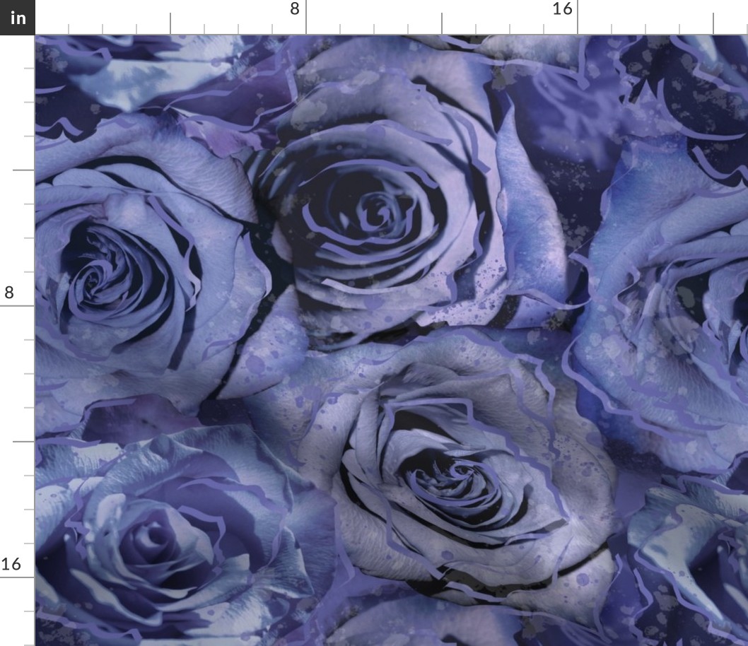 periwinkle rose medium scale