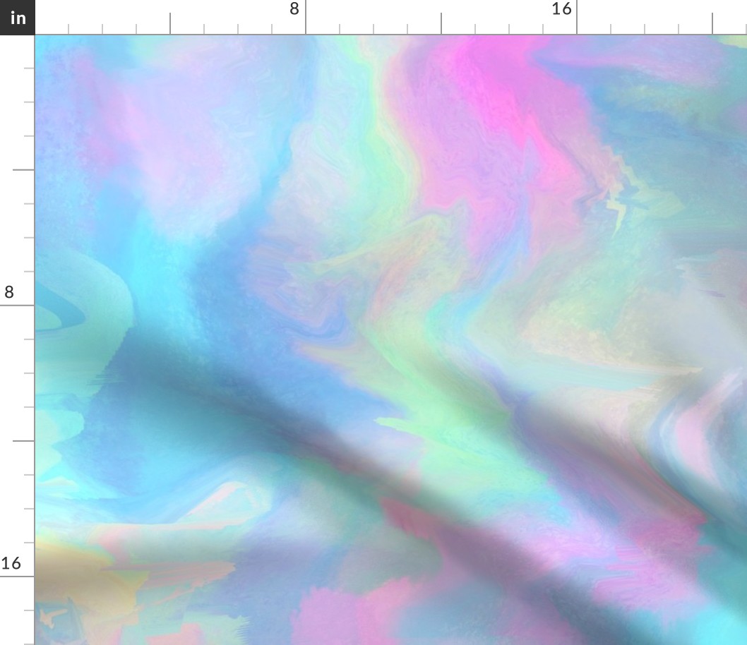 Cotton Candy Marble Rainbow - large scale