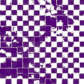 Purple Glitch Checkers