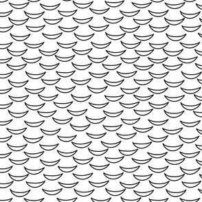 Abstract hand drawn fish scale pattern