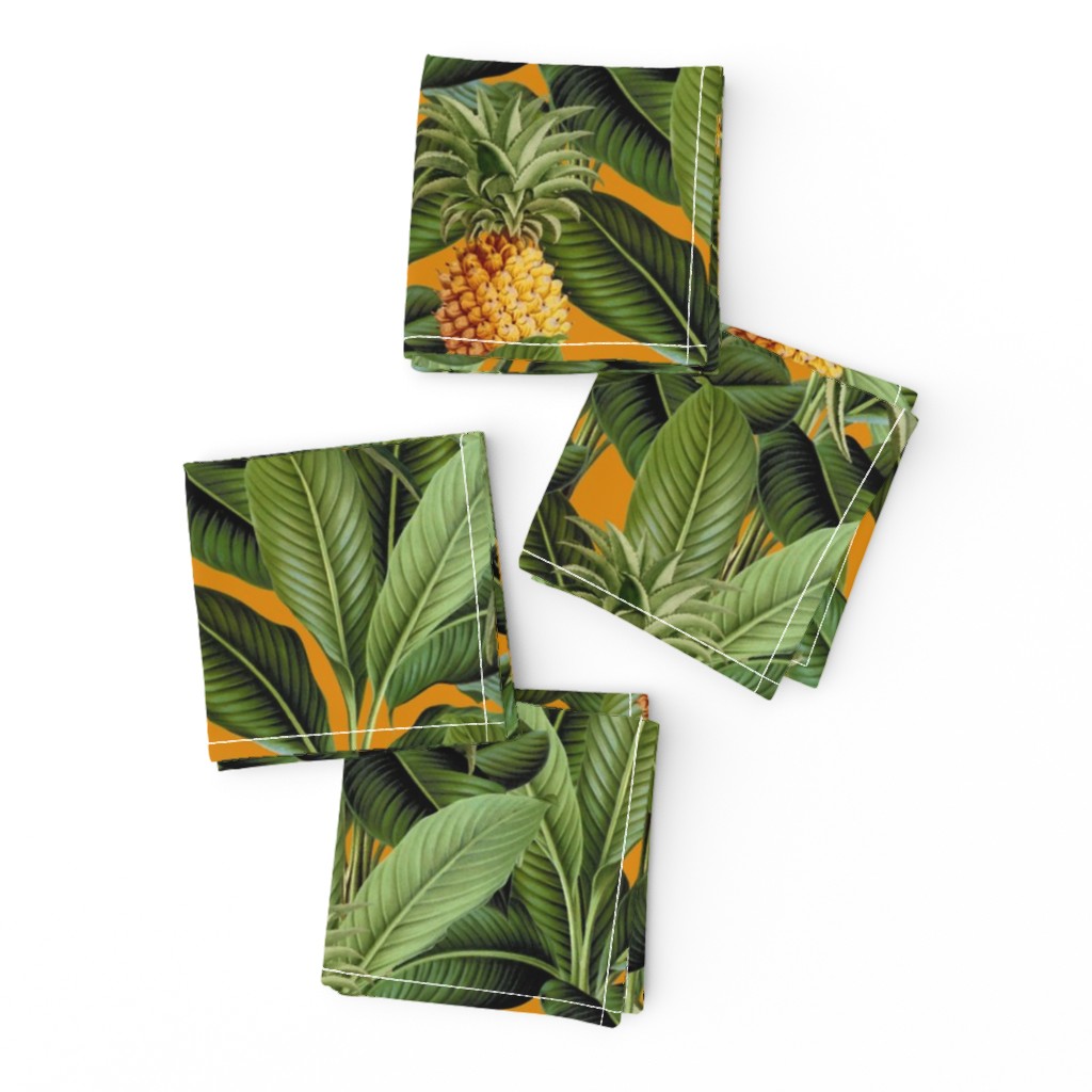 Green Leaf And Pineapple Pattern