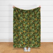 Green Leaf And Pineapple Pattern
