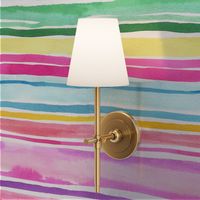 Summer Colorful modern stripes watercolor Small 