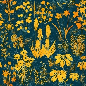 Yellow Mustard Flowers and Plants