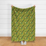 Tropical Fresh Summer Fruits Green Smaller Scale