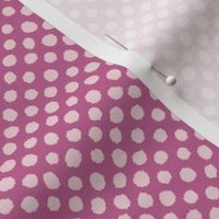 Brushed Polka Dots Cotton Candy on Peony 