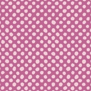 Brushed Polka Dots Cotton Candy on Peony 