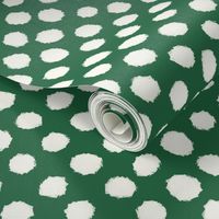 Brushed Polka Dots Emerald 246641