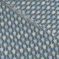 Pinecone Houndstooth Pewter and Sky Small  