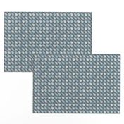 Pinecone Houndstooth Pewter and Sky Small  