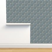 Pinecone Houndstooth Pewter and Sky Small  