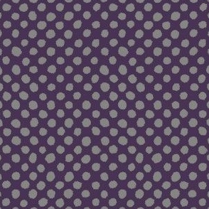 Brushed Polka Dots Pewter 848681 and Plum 483354 