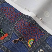 Pockets & Patches || retro embroidered denim