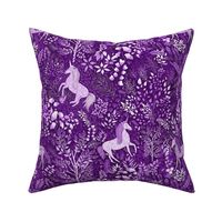 Unicorns in the Woods of Wonderment (purple)