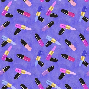 Lipsticks pinks and periwinkle