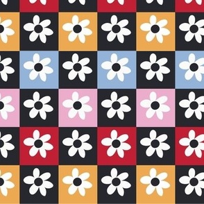 Checker Floral-multi bright